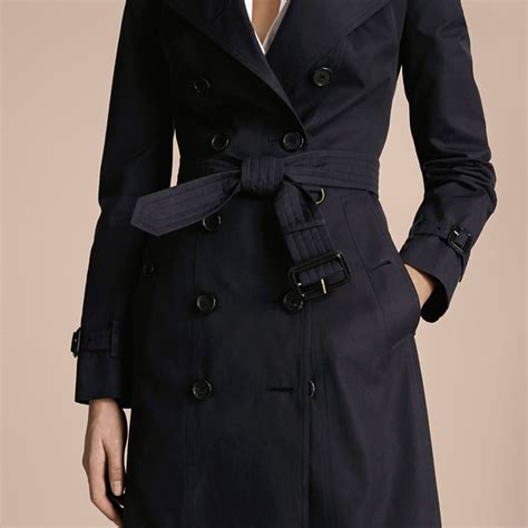 burberry sandringham trench coat navy|Burberry chelsea trench coat review.